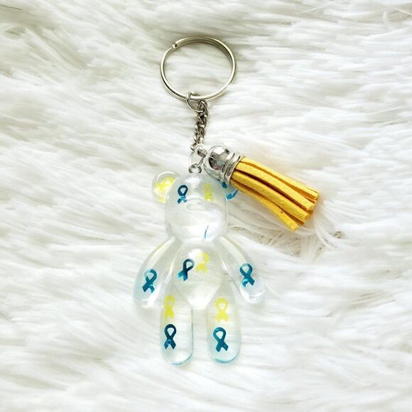 Down Syndrome Awareness Bear Keychain - Picture 7 of 11